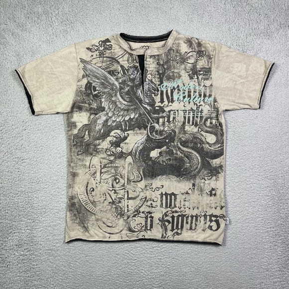 Vintage y2k affliction style T-shirt - Picture 2 of 4